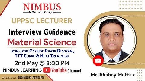 UPPSC Polytechnic Lecturer Interview Guidance | Technical Session | Material Science |ME/CE | NIMBUS
