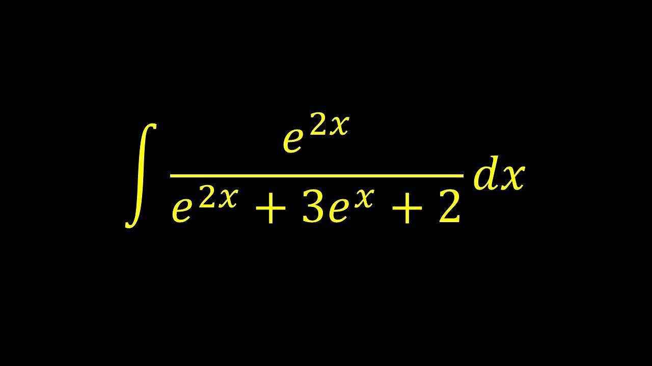 Integral Of E 2x e 2x 3e x 2 Integral Example YouTube integral-of-e-2x-e-2x-3e-x-2-integral-example-youtube