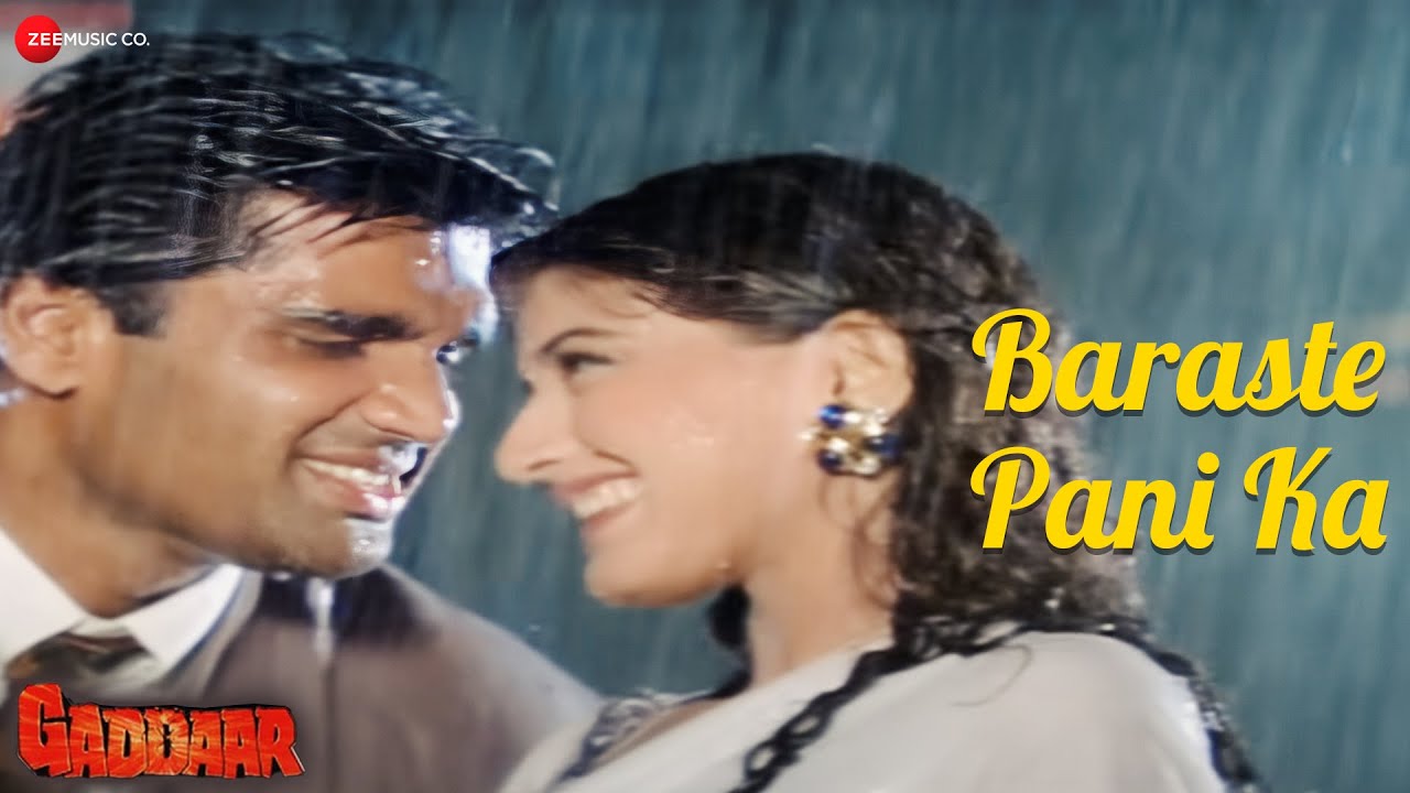 Baraste Pani Ka - Gaddaar | Alka Yagnik | Sunil Shetty & Sonali Bendre