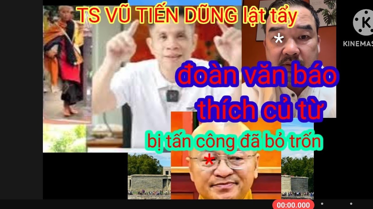 TS VŨ TIẾN DŨNG tán thẳng đoàn văn báo ngông cuồng tấn công mưu hại sư minh tuệ đã bỏ trốn 
