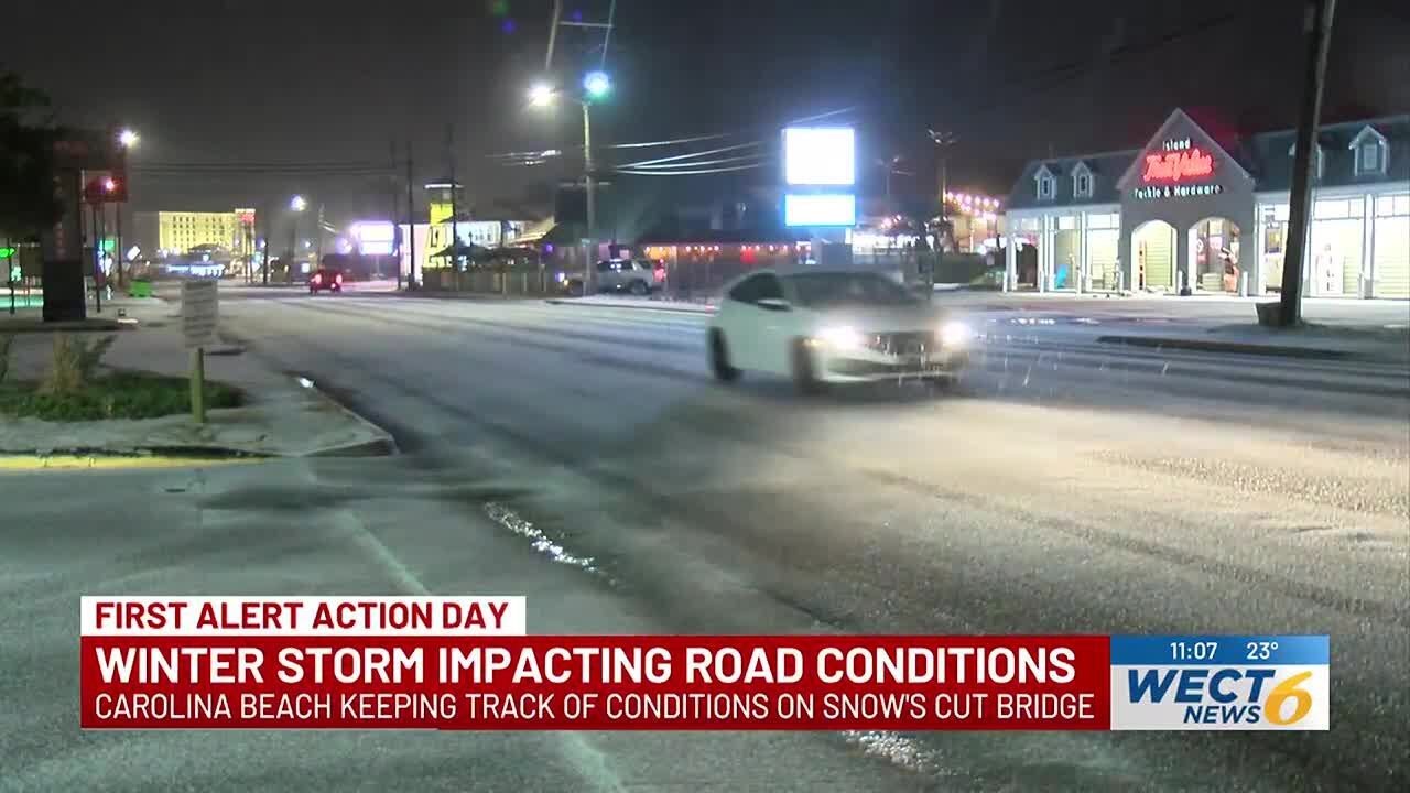 Winter storm impacting road conditions - YouTube