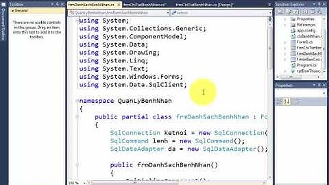 Thiết kế menu ngữ cảnh cho phép xem chi tiết hoặc xóa một bệnh nhân