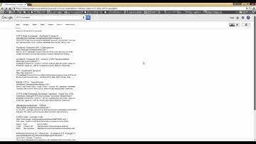 General Transit Feed Specification (GTFS) Auckland
