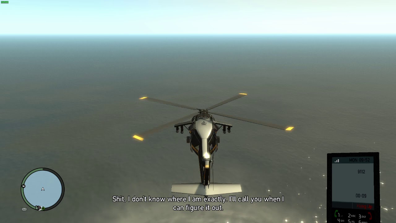 GTA IV Calling 911 in the middle of the ocean YouTube