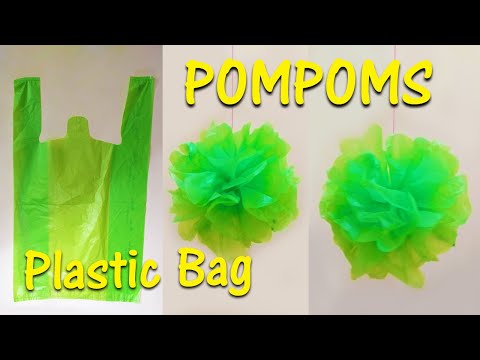 Video: How To Make Pom-poms From Bags