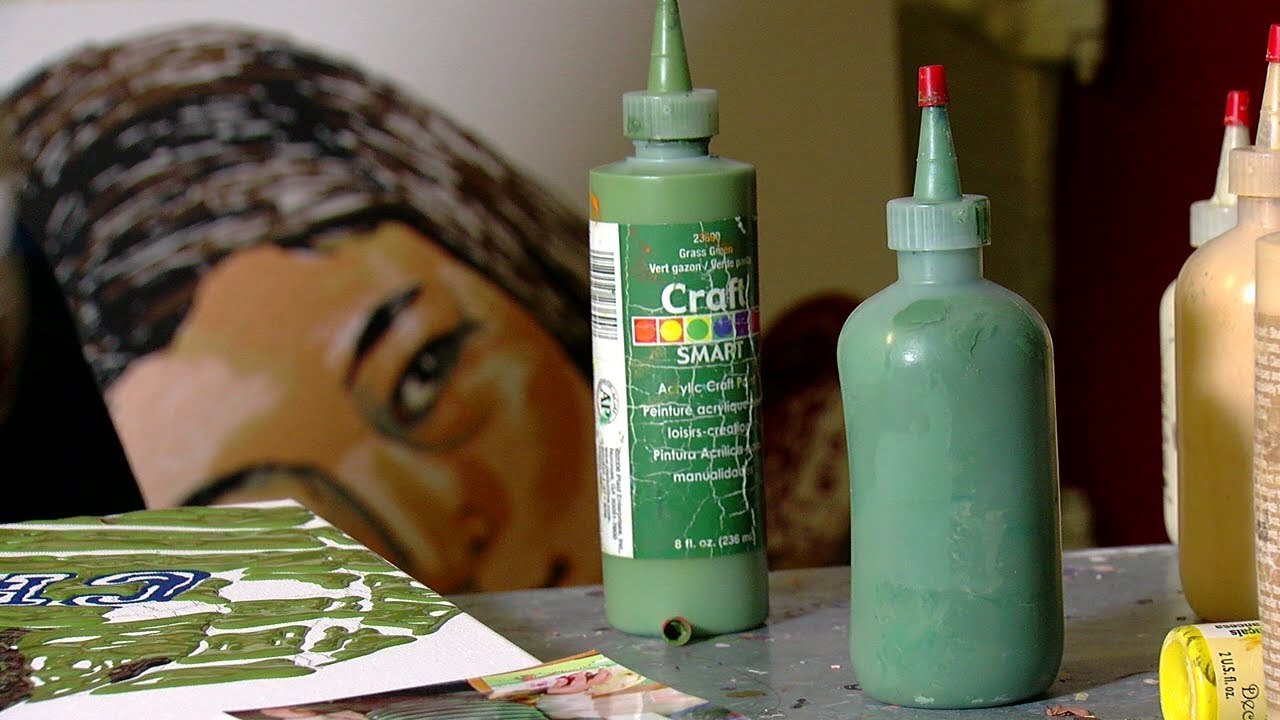 Local artist uses unique painting technique to overcome adversity