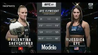 UFC(238) VALENTINA SHEVCHENKO vs JESSICA EYE (FULL MATCH)