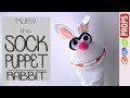 DIY SOCK PUPPET RABBIT - How to make no-sew puppets from socks (Ep.02: Ruby the Rabbit) | Edu Props