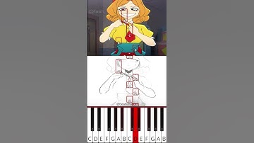 Miss Delight show something (@tieanimation) Poppy Playtime 3 Animation - Octave Piano Tutorial