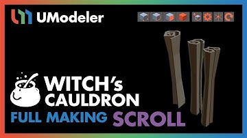 3D Modeling in Unity - Full Making Video of a Scroll in the Witch