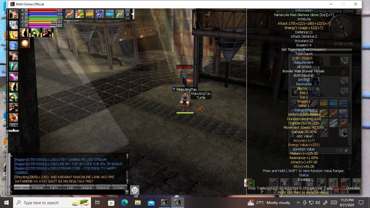 RAN ONLINE OFFICIAL EP7 DAY 3. Our very own 1rst +7 gaunt . - YouTube