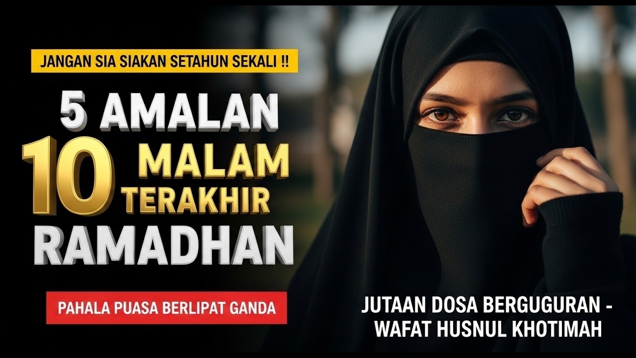 Inilah 5 Amalan 10 Terakhir Bulan Ramadhan, Semua Dosa Diampuni