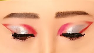 Eye makeup |fantasy eye makeup tutorial|pink eye makeup