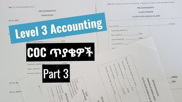 Account and Budget Support Level 3 COC Version 2 Questions Part #3