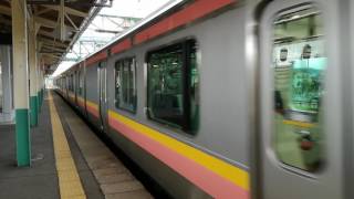 線路モニタリング装置搭載 E129系B9編成 信越本線 長岡行き 東三条発車 新潟→長岡