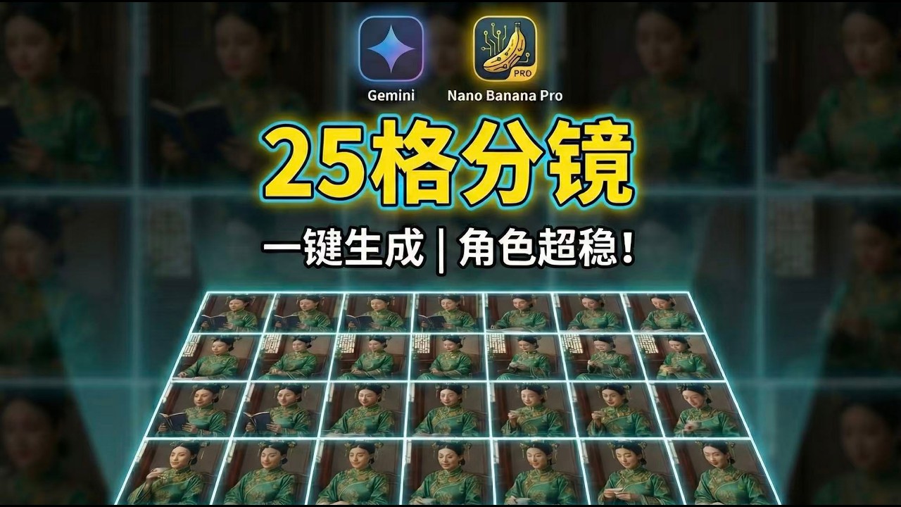 AI绘画角色总变脸？试试这个Gemini隐藏玩法，25张图同一个人！jishiyu·AI创作
