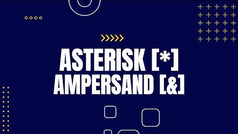 How to use Asterisk[*] and Ampersand[&] in Excel.