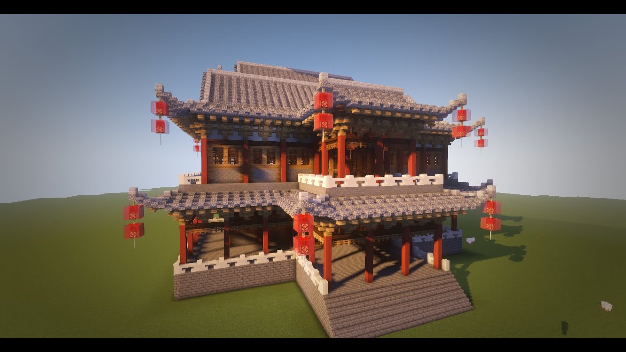 我的世界 Minecraft 中式建築進階教程part 2 Youtube