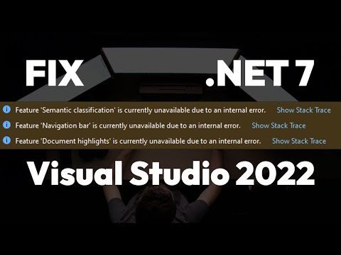 Fix "Feature is currently unavailable due to an internal error" - .NET 7 upgrade