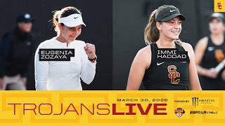 USC Tennis' Eugenia Zozaya &amp; Immi Haddad | Trojans Live 3.30.26
