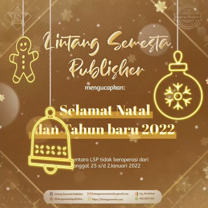 Ucapan Selamat Hari Natal dan Tahun baru 2022 dari LSP #shorts #shortvideo