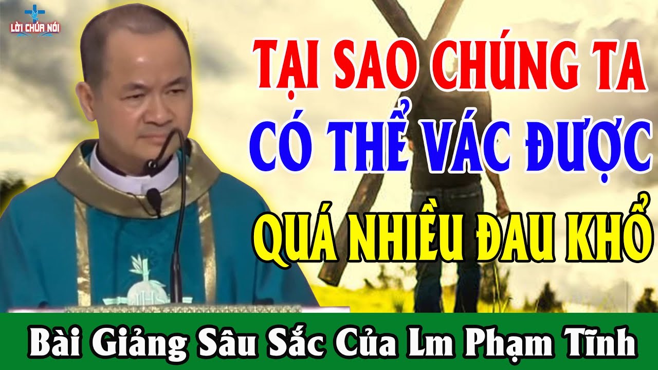 TẠI SAO CHÚNG TA CÓ THỂ VÁC ĐƯỢC QUÁ NHIỀU ĐAU KHỔ - Bài Giảng Để Đời Của Lm Phạm Tĩnh