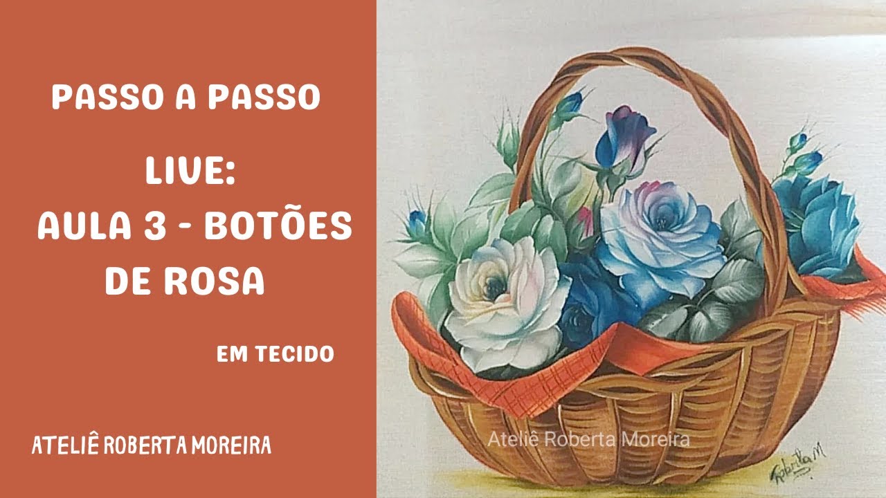 AULA 3 - BOTÕES, TOALHA - SEMANA DA PINTURA COM ROBERTA MOREIRA