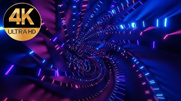 9 hours 4k Blue Pink Color Mind Relaxing Sci-fi Night Light  Screen saver Seamless Loop Animation