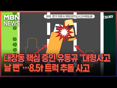 김명준의 뉴스파이터-대장동 핵심 증인 유동규 &quot;대형사고 날 뻔&quot;…8.5t 트럭 추돌 사고