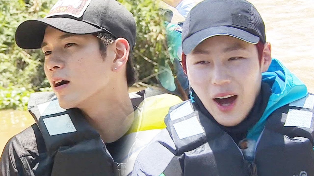 옹성우·하성운, 수준급 원숭이 빙의 ‘교감 시도’ @김병만의 정글의 법칙 325회 20180727