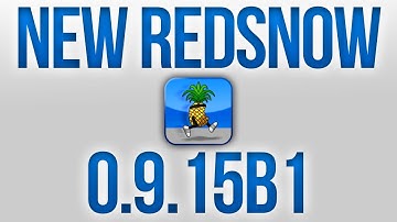 NEW RedSn0w 0.9.15b1