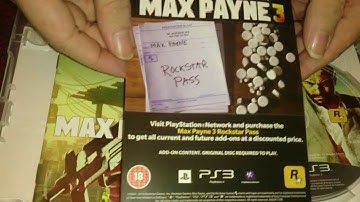 Nostalgamer Unboxes Max Payne 3 Three On Sony Playstation 3 Three UK PAL System Version