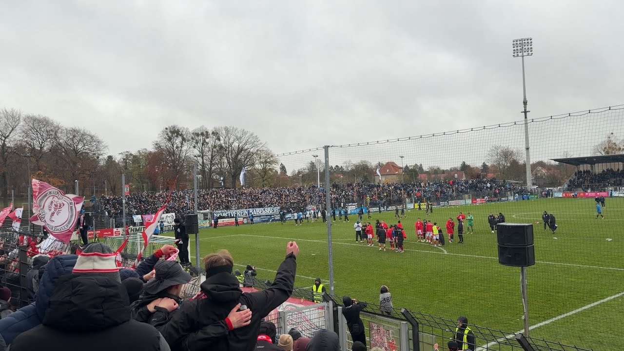 Voller Block, Nasskaltes Derby, eine Runde weiter | SV Babelsberg 03 - Energie Cottbus 2:4