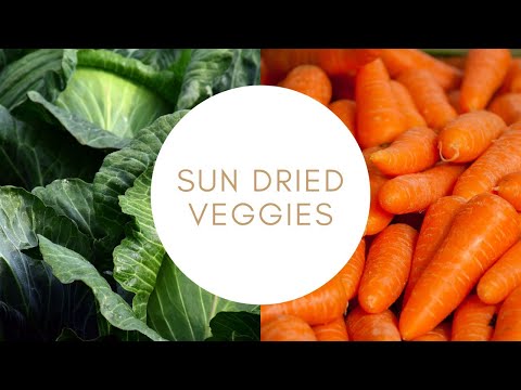 How to dehydrate vegetables | Sun dried vegetables