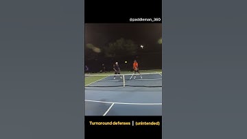 Turnaround defenses (uninteded) #pickleball #pov #insta360 #Shorts #insta360go3
