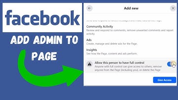 How To Add Admin To Facebook Page (LAPTOP/PC) 2025