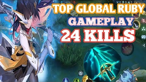 DAMAGE RUBY USING SKY PIERCER IS OP?! | TOP GLOBAL RUBY | MLBB