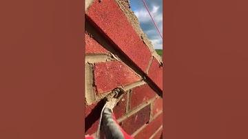 Brickwork jointing Asmr - #brickwork #asmr #fyp #foryou #building #construction #youtubeshorts