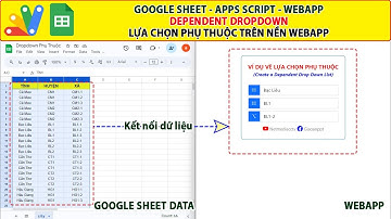 Google sheet Apps script | Dependent Drop Down List - Danh sách thả phụ thuộc