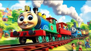 The Train On The Track Goes Choo Choo Choo Joyful 3D Music Adventure With Baby And Animal Friends