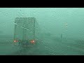 Driving in HEAVY RAIN Sleep to Soothing Drive in Thunderstorms for Sleep Relax Study