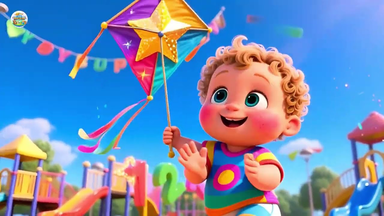 Kite Flying 123 ABC Joy 🪁🔤 Fun Learning Song for Kids | ABC and Counting Adventure