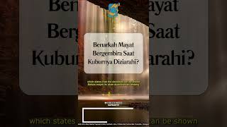 [SHORT] Benarkah Mayat Bergembira Ketika Di Dziarahi Kuburnya - Ust Badru Salam, Lc