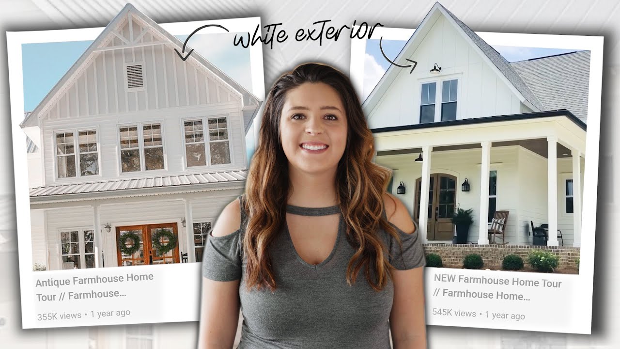 5 White Farmhouse Home Tours - YouTube
