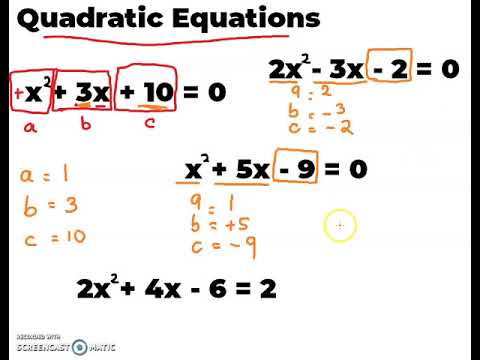 Solving Quadratic Equations - Basics - YouTube