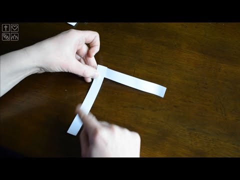 How to make a paper/palm cross