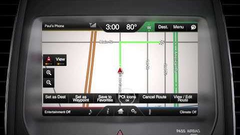 SYNC® with MyLincoln Touch™: Navigation - Displaying Points of Interest | Lincoln How-to Video