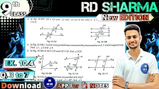 Ex 10.4 Q3 to Q7 | RD Sharma Class 9 | 2023-24 | Chapter 10 Lines and Angles | CBSE | MD Sir 9 screenshot 1