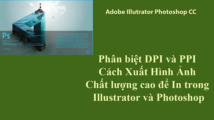 Phân biệt DPI và PPI - Cách Xuất Hình Ảnh Chất lượng cao để In trong Illustrator và Photoshop