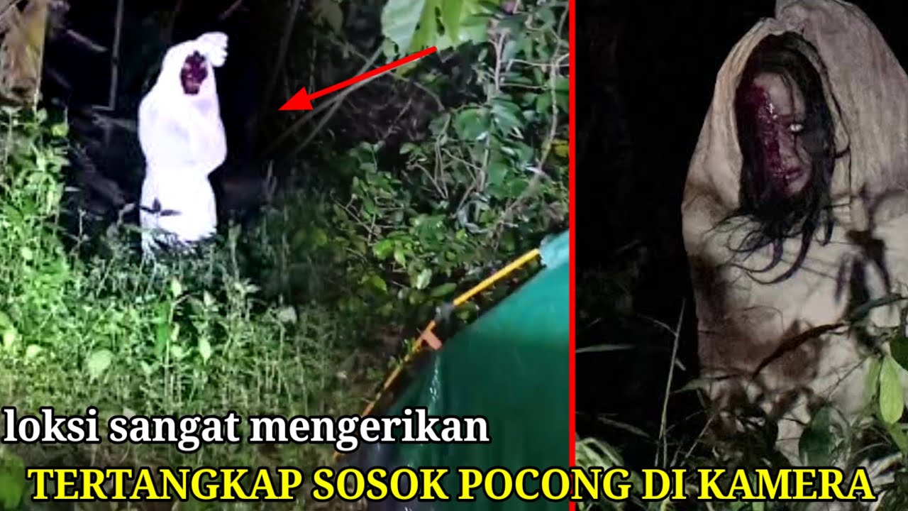 HOROR KELIHATAN POCONG TEREKAM DI KAMERA NEKAT MASUK HUTAN ANGKER MALAH INI TERJADI